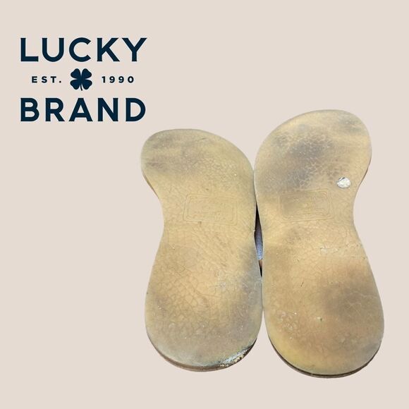 Lucky Brand Filomena Bronze Thong Sandals 7.5 - Picture 5 of 6